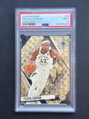 2023-24 Panini Phoenix 1/1 Gold Vinyl Prizm Pascal Siakam PSA 9