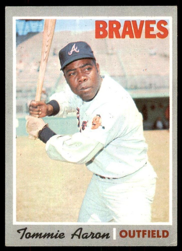 1970 TOPPS TOMMIE AARON ATLANTA BRAVES #278 EXMT-NM
