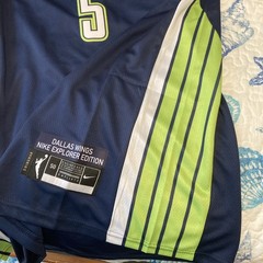 Paige Bueckers #5 Dallas Wings Stitched Blue Jersey Adult Unisex Size Large
