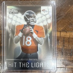 Topps 2025 Chrome Black Peyton Manning Broncos Hit the Lights HL-2 Insert
