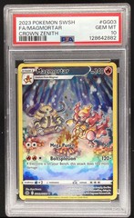 2023 Pokemon Sword & Shield Crown Zenith Magmortar #GG03/GG70 PSA 10