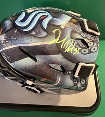 Joey Daccord Seattle Kraken Signed Mini Helmet With JSA Cert!