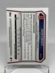 2026 Bowman Justin Gonzales Mini Diamonds Refractor 1st Bowman Red Sox