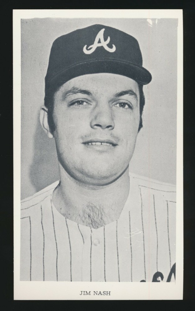 1970 Atlanta Braves Team Issue (3-3/8&Prime;x 5-1/2&Prime;) -JIM NASH