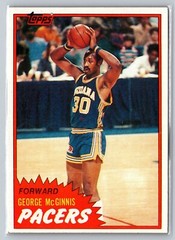 1981-82 TOPPS GEORGE MCGINNIS INDIANA PACERS #MW92 Excellent