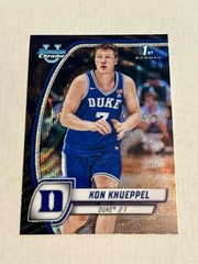 2024-25 Bowman U Chrome 1st Bowman Kon Knueppel #48 Black Wave Refractor RC READ