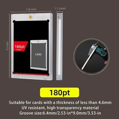 25Pack/100Pack 35 100 130 180Pt Magnetic Card Holders One-Touch For Trading Card
