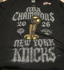 New York Knicks Nike 2026 NBA Champions Locker Room T-Shirt Sz S-XXL 100% Authen