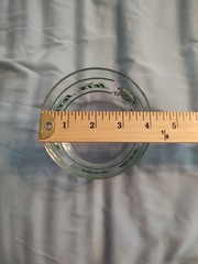 Pair of 2 Vintage New York Jets Glass Snack Bowl Libbey NFL Football