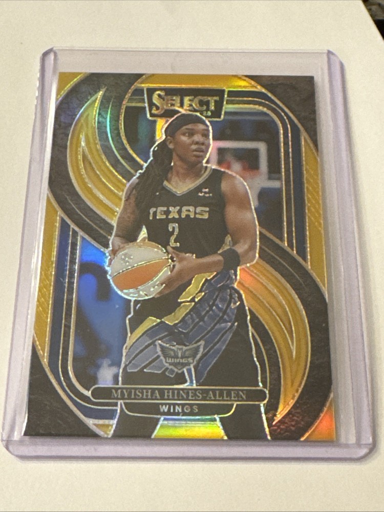 2025 Select WNBA Gold Prizm Myisha Hines-Allen 5/10 Wings