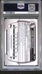 2023 Bowman Draft Chrome Jacob Gonzalez 1st Bowman Red Wave 5/5 PSA 9 Bookend