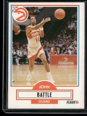 1990-91 Fleer – John Battle #1 ATLANTA HAWKS FAST SHIPPING BUY 3 GET 3 FREE
