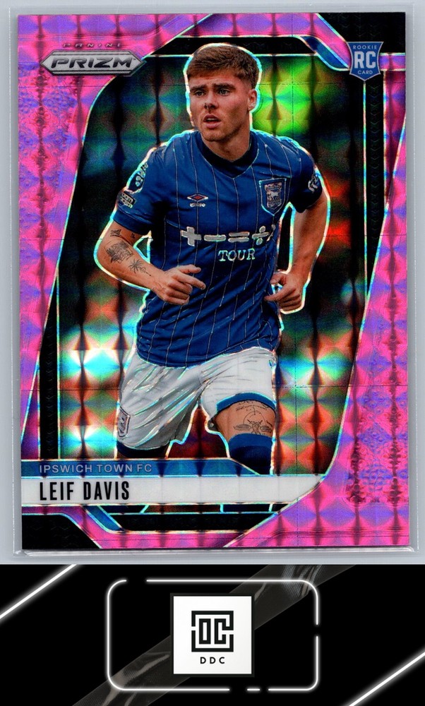 2024-25 Panini Prizm Premier League #287 Leif Davis Pink Mosaic