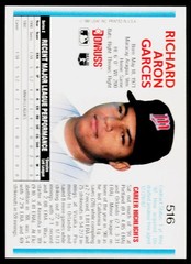 Rich Garces, 1992 Donruss, #516, Minnesota Twins,