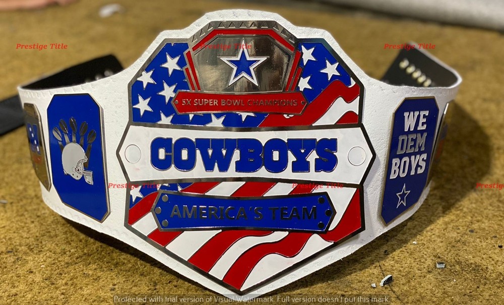 Custom Dallas cowboy new championship replica belt Adult Size 2MM Brass