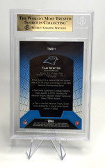 2011 Topps CAM NEWTON Rookie Refractors #TMB1 Beckett Gem Mint 9.5