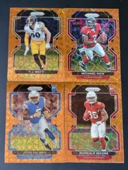 2021 Prizm Football ORANGE LAZER PRIZMS with Rookies 249-440 You Pick the Card