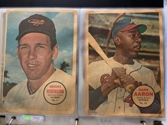 1967 Topps – Poster Inserts Lot of 33 Mickey Mantle, Hank Aaron, Willie Mays Etc
