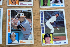 1984 TOPPS BASEBALL, COMPLETE SET #1-792, MATTINGLY=NRMT-MT, STRAWBERRY RC