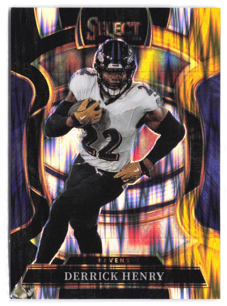 Derrick Henry Black and Gold Prizm Shock Select 2025 Panini Select #60