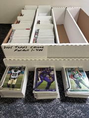 2025 Topps Chrome Football,6 card minimum,cards 201-400,20% off, Free Ship!!