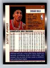 1998-99 Topps Scottie Pippen #1 Chicago Bulls NBA Basketball HOF Hall of Fame