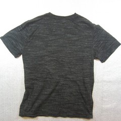 NBA Logo Short Sleeve T-Shirt. Thin, stretch material.Dark Gray Heather/Black. L
