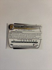 2025 Bowman Draft Easton Carmichael Refractor BDC-50 Pirates