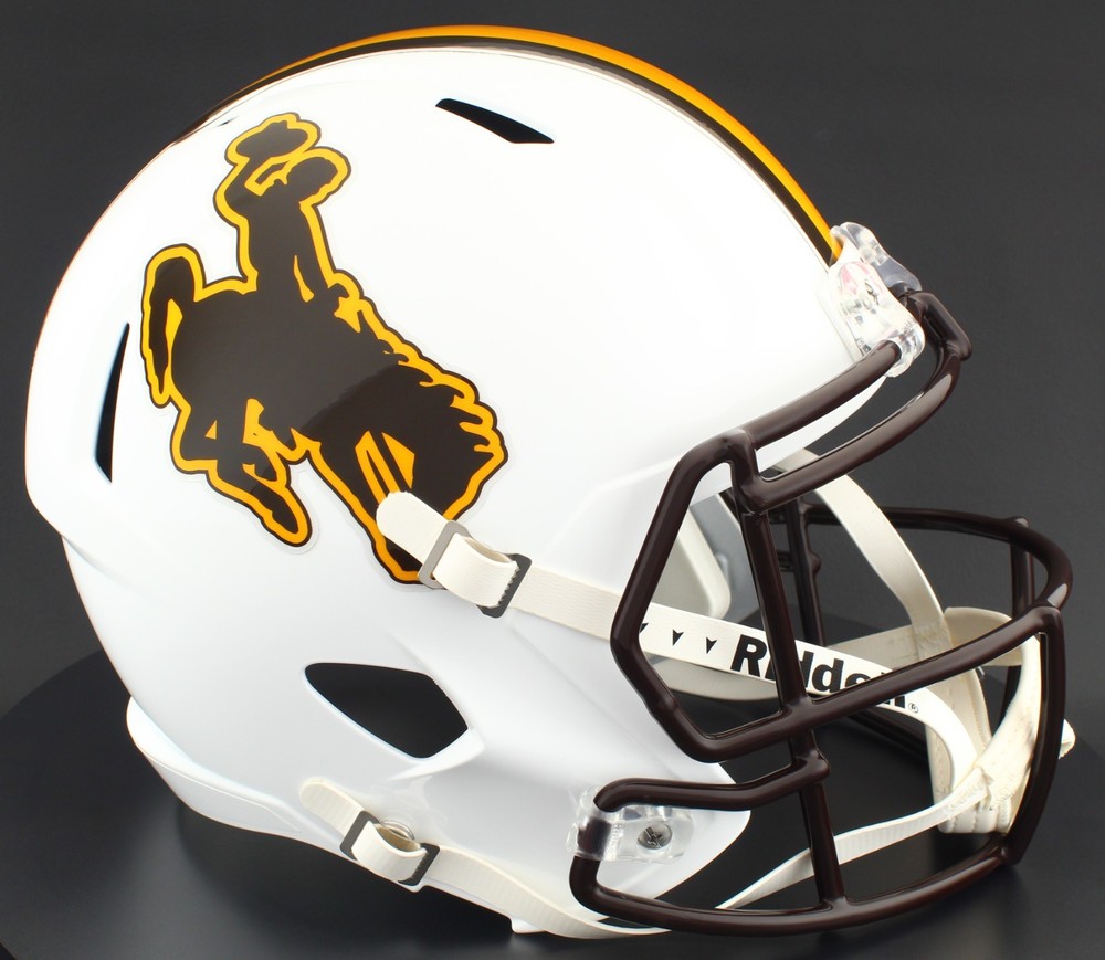 Wyoming Cowboys Riddell Speed Full Size Replica NCAA Football Helmet