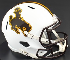 Wyoming Cowboys Riddell Speed Full Size Replica NCAA Football Helmet
