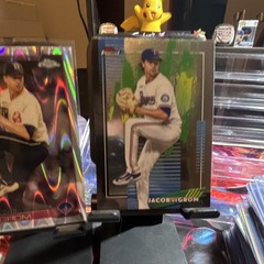 2026 Topps Finest Jacob deGrom and 2025 Topps chrome Ray Wave #214 #21
