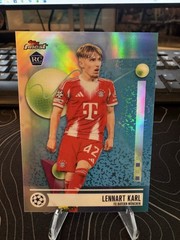 Lennart Karl 2025-26 Topps Finest UCC Common Refractor RC #64 Bayern Munich