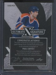 2023 Leaf Ultimate Hockey Paul Coffey #UXS-PC1 Auto /25