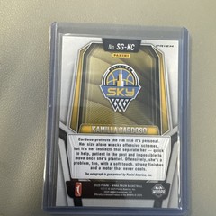 2025 Panini WNBA Prizm Kamilla Cardoso #SG-KC Silver Signature Auto Chicago Sky