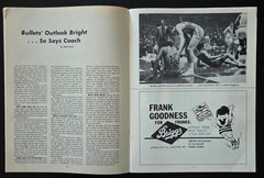 1970-71 BALTIMORE BULLETS BASKETBALL NBA PROGRAM v. CHICAGO BULLS EARL MONROE