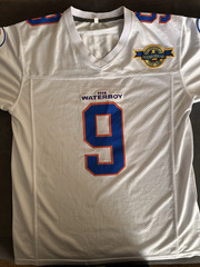 Waterboy Boucher #9 Bourbon Bowl 50th Anniversary Football Jersey White Size S
