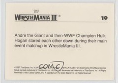 1990 Classic WWF History of Wrestlemania Andre the Giant Hulk Hogan III ( ) sq1