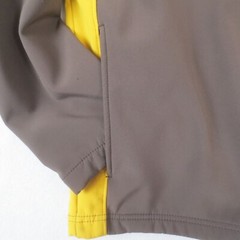 Wyoming Cowboys Russell Jacket Mens Large Brown Yellow Full Zip Fleece Lined