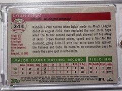 2025 MLB Topps Chrome Platinum – Dylan Crews RC Green Shimmer Refractor /99