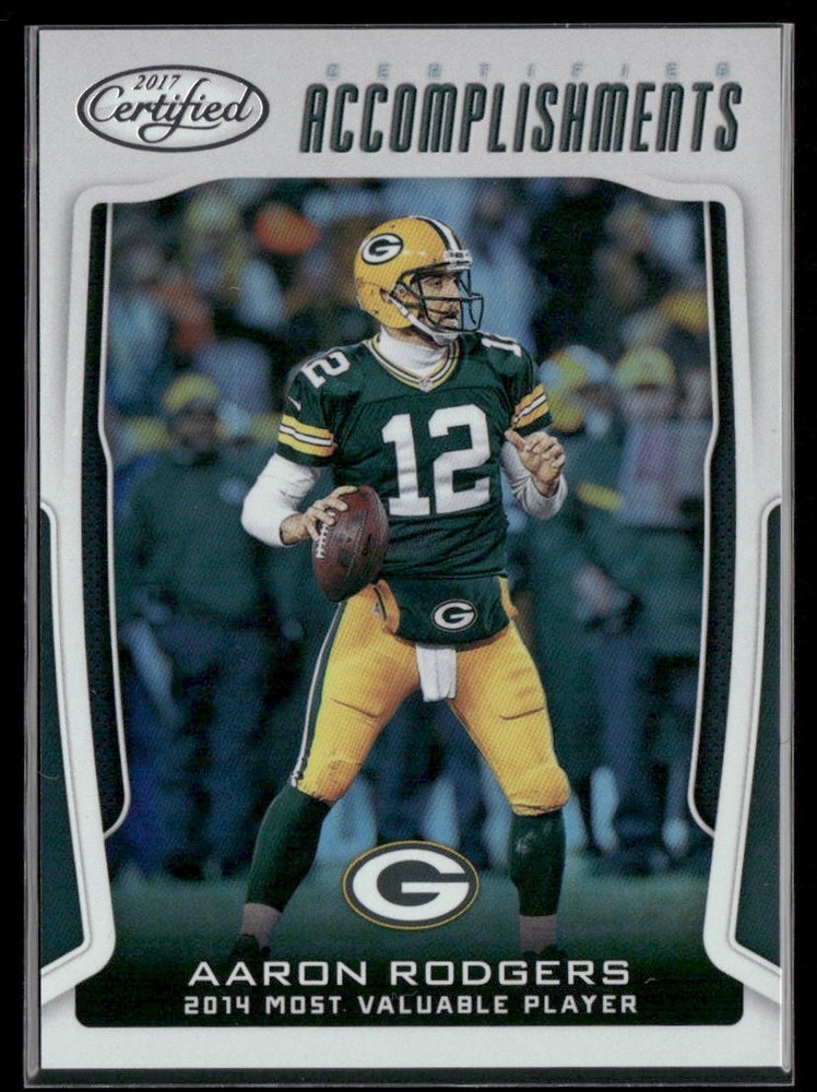 2017 Panini Certified #CA-AR Aaron Rodgers Certified Accomplishments
