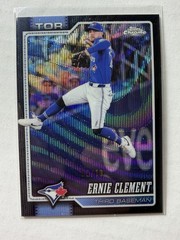 Ernie Clement 2026 Topps Chrome #106 Black Wave Refractor /10 Blue Jays