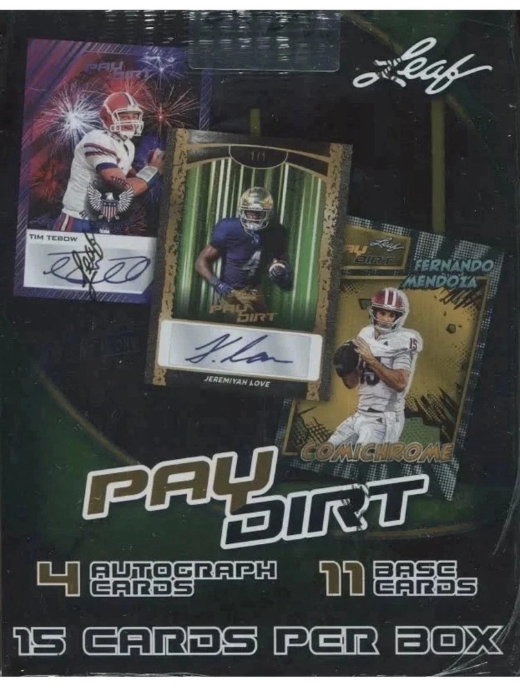 2026 Leaf Pay Dirt Football Sealed Hobby Box FREE SHIPPING