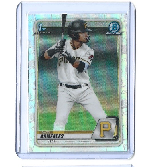 2020 Bowman Draft Chrome Refractor #BD-81 Nick Gonzales Pirates 1st Rookie SP RC