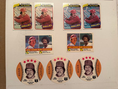 mike schmidt 1980 topps & topps burger king 84 topps tiffany 1976 disc lot of 9