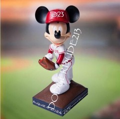 🔥🐭Disney D23 Mickey Mouse Bobblehead 8/4/24🐭🔥 LA Angels w/ Hard Ticket 🎟️