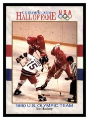 1991 Impel U.S Olympic Hall Of Fame 1980 U.S. Olympic Hockey Team #63 MVP HOF MT
