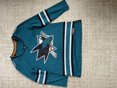 Fanatics NHL San Jose Sharks Women’s XL Teal Black White Hockey Jersey