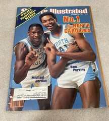 1983 Sports Illustrated Nov 28 Michael Jordan & Sam Perkins UNC North Carolina