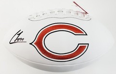 Colston Loveland Signed/Autographed Chicago Bears Logo Football JSA Witnessed