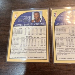 1990-91 NBA Hoops Michael Jordan Wearing #12 Jersey #223 Sam Vincent ERROR🏀0621
